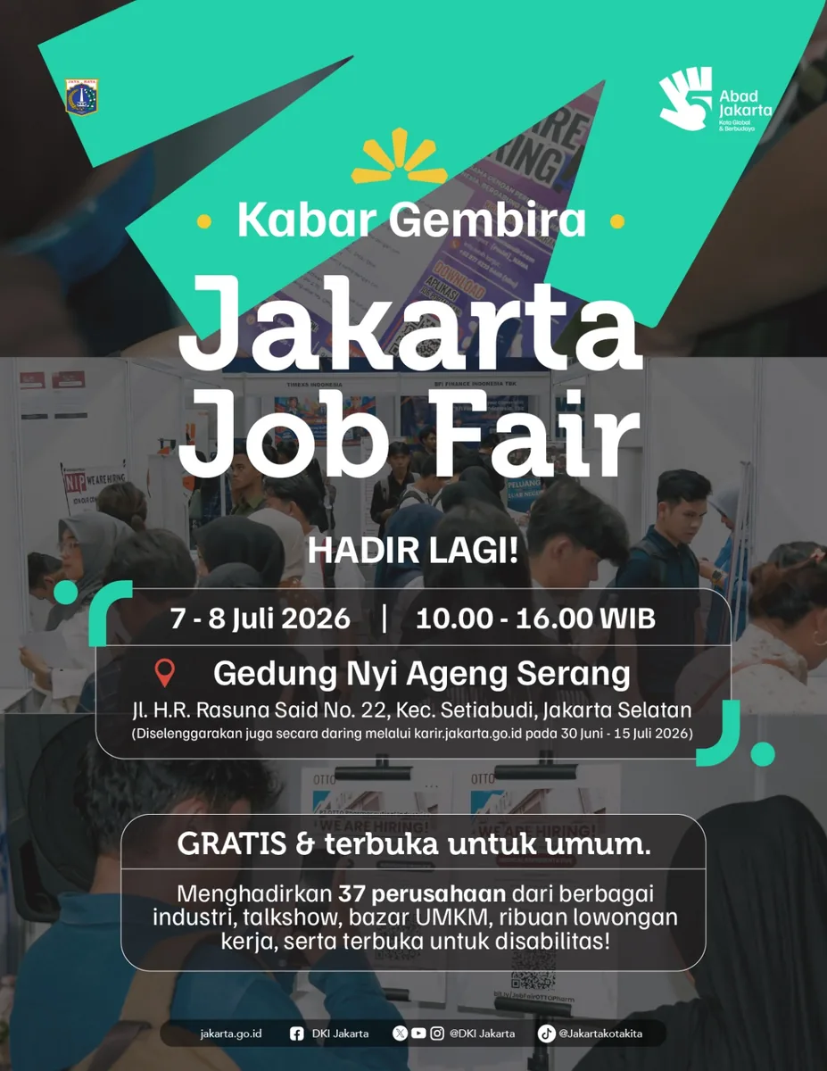 Job Fair Kabupaten Sabu Raijua 2026 (Suku Dinas TKTE Wilayah Kabupaten Sabu Raijua Barat) : 7-8 Juli 2026